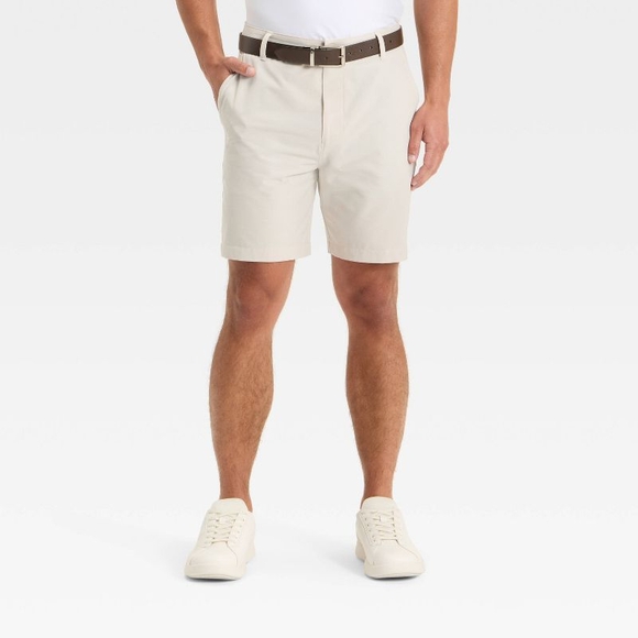 all in motion Other - All in Motion Men's Tan Flat Front Shorts